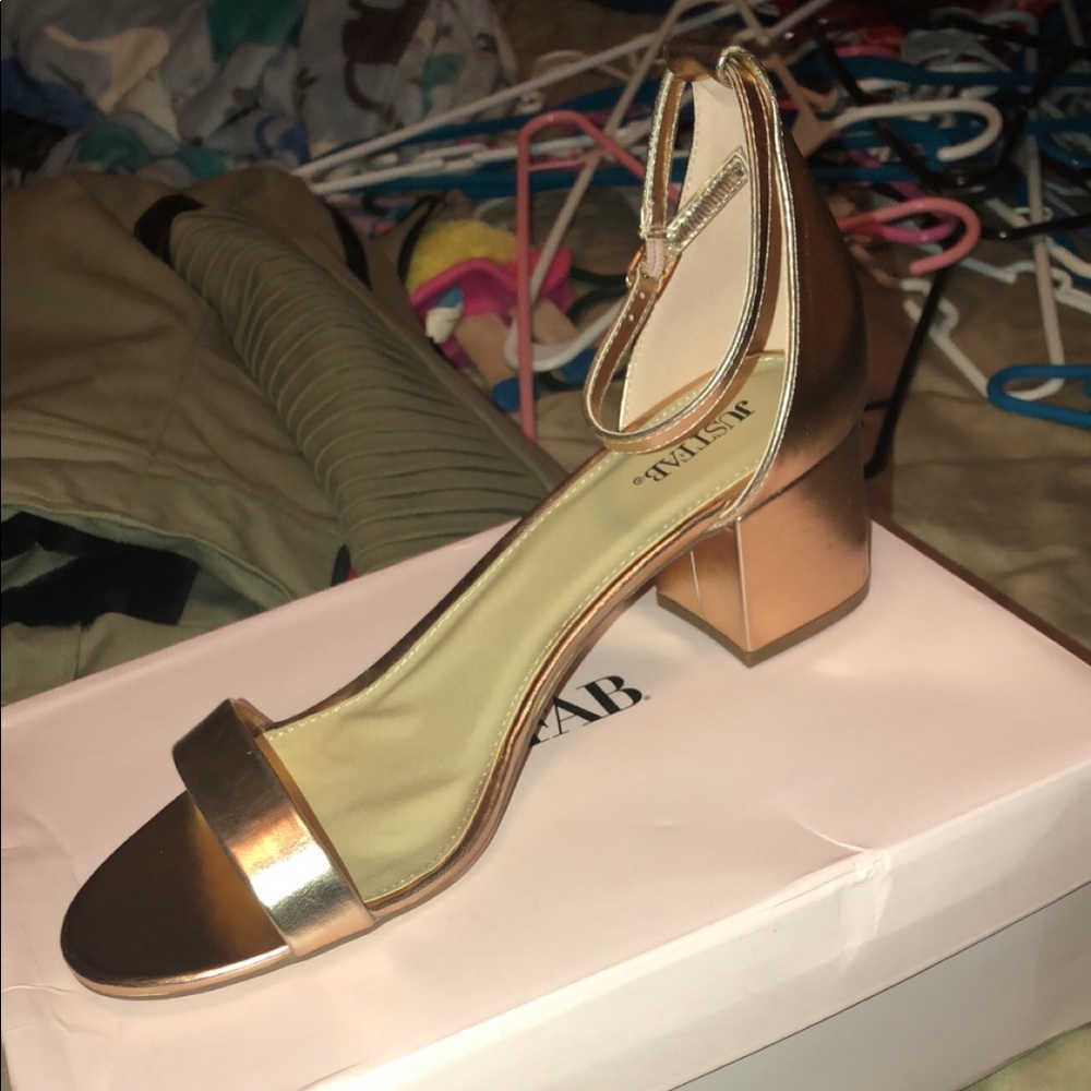 Rose gold heels
